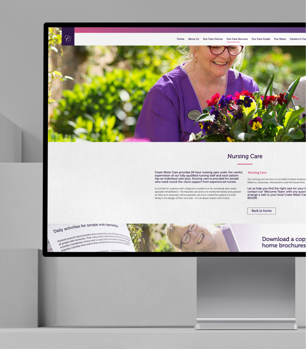Coate Water Care Coat Water Care Swindon Design Website development wordpress support-2