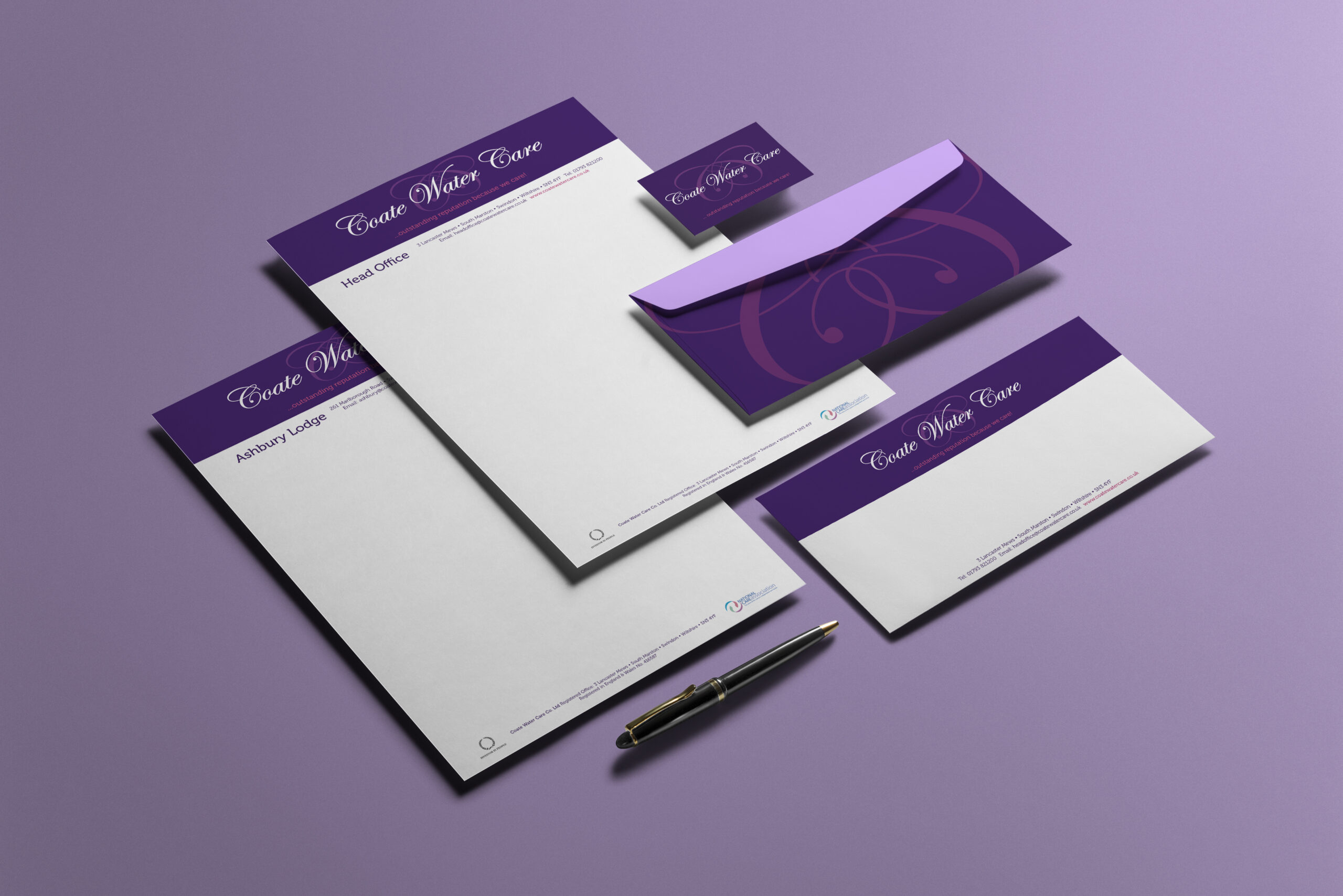 Coate Water Care branding by Jazzbones Creative