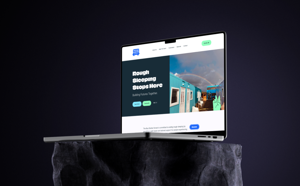 Bus Shelter Dorset Charity Website Design